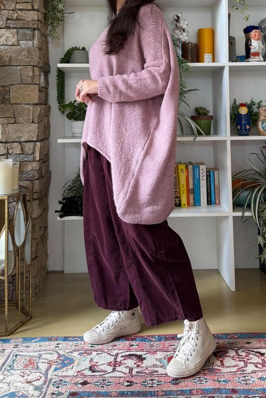 Big Softie Archie Slouch Knit Dusky Rose